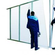 Installation of office partitions Installation of office partitions made of plasterboard