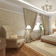 تصميم غرفة النوم باللون البيج: الصور وميزات التصميم الداخلي