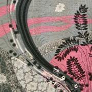 DIY denim patchwork bedspread