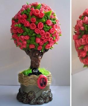 Strom pro dekoraci: jak vyrobit topiary vlastníma rukama
