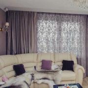 Curtains in the living room: choose style