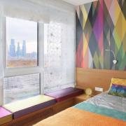 Idées pour recouvrir les murs avec différents papiers peints dans la cuisine, la chambre, le salon
